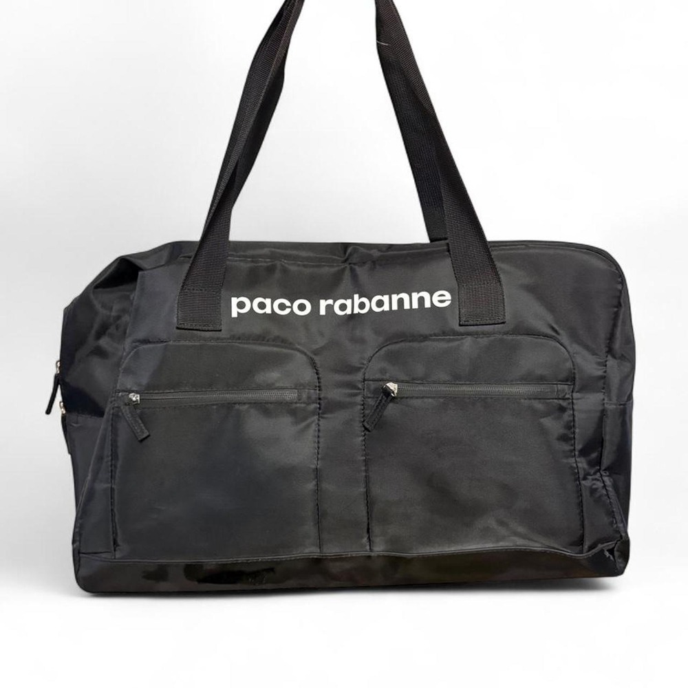 Paco Rabanne black duffle bag
